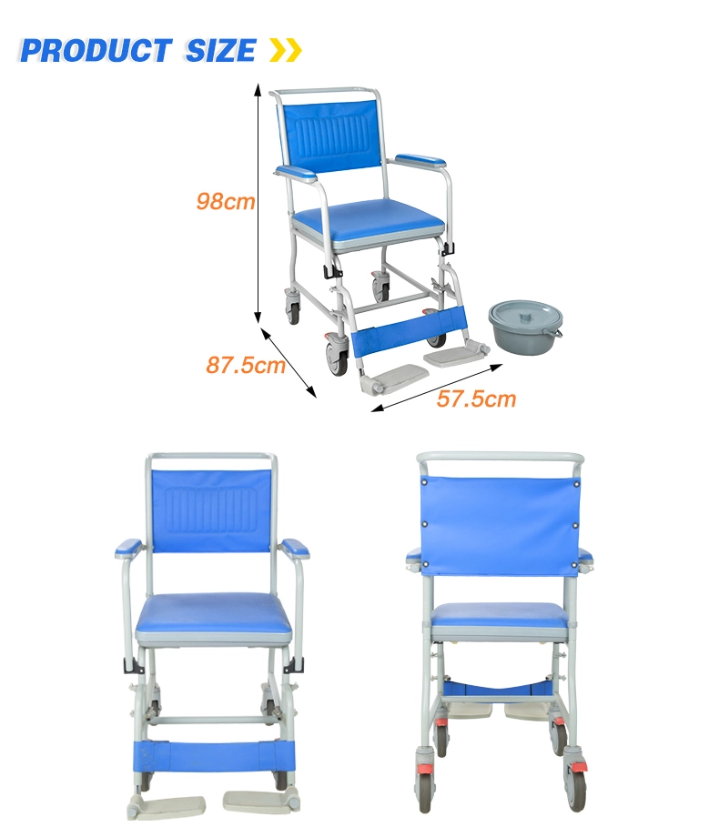 Height Adjustable Commode Chair