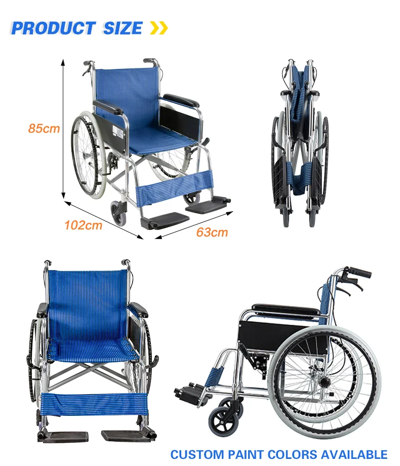 Lightweight Folding Manual Wheelchair Trolley