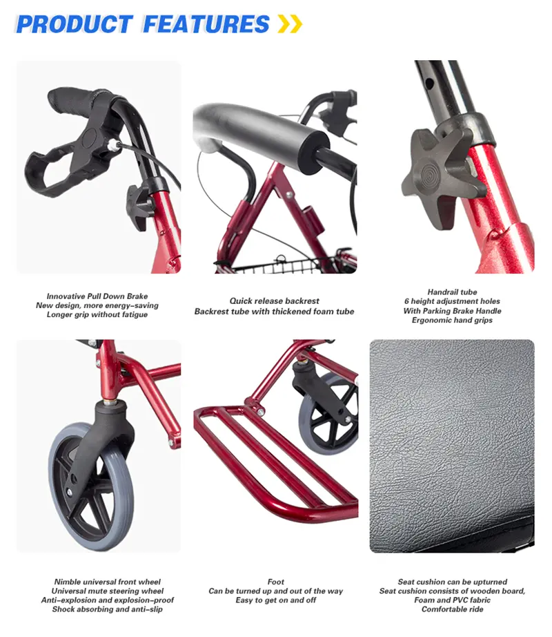 Lightweight Rollator Walker