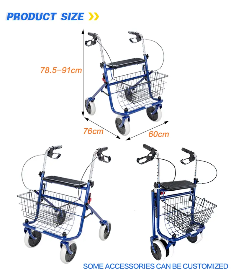 Rollator Walker With Basket