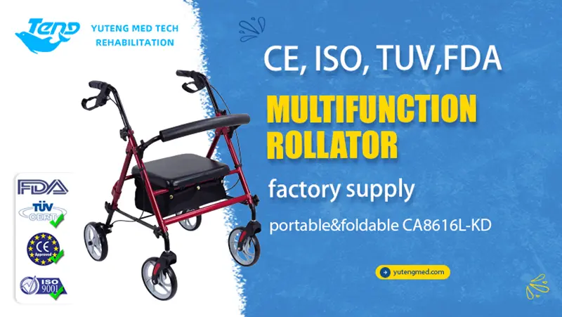 Rollator Walker With Seat And Basket